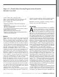 Cover page: Impact of a Parent Video Viewing Program in the Neonatal Intensive Care Unit.