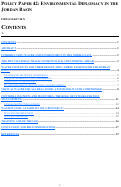 Cover page of Policy Paper 42: Environmental Diplomacy in the Jordan Basin