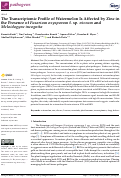 Cover page: The Transcriptomic Profile of Watermelon Is Affected by Zinc in the Presence of Fusarium oxysporum f. sp. niveum and Meloidogyne incognita