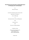 Cover page: The Ecology and Conservation of Animal Movement in Changing Land- and Seascapes