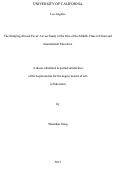 Cover page: The Studying Abroad Fever: A Case Study of the Rise of the Middle Class in China and International Education