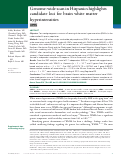 Cover page: Genome-wide scan in Hispanics highlights candidate loci for brain white matter hyperintensities