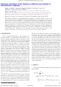 Cover page: Rigorous calculation of the Seebeck coefficient and mobility of thermoelectric materials