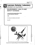 Cover page: Annual Site Environmental Report of the Lawrence Berkeley Laboratory-1991