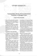 Cover page: Compatibility Study of Citrus Rootstock Varieties on Rangpur Lime.