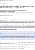 Cover page: An Allometric Analysis of Sex and Sex Chromosome Dosage Effects on Subcortical Anatomy in Humans