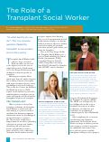 Cover page of The Role of a Transplant Social Worker