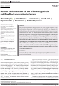 Cover page: Patterns of chromosome 18 loss of heterozygosity in multifocal ileal neuroendocrine tumors