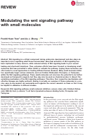 Cover page: Modulating the wnt signaling pathway with small molecules
