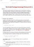 Cover page: The GrabIt Package Exchange Protocol