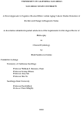 Cover page: A Novel Approach to Cognitive Practice Effects within Aging Cohorts: Earlier Detection of Decline and Change in Diagnostic Status