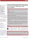 Cover page: Stereotactic Radiosurgery for Spetzler-Martin Grade I and II Arteriovenous Malformations: International Society of Stereotactic Radiosurgery (ISRS) Practice Guideline