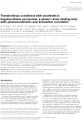 Cover page: Temsirolimus combined with sorafenib in hepatocellular carcinoma: a phase I dose-finding trial with pharmacokinetic and biomarker correlates