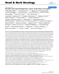 Cover page: Head &amp; neck optical diagnostics: vision of the future of surgery.