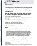 Cover page: Feasibility and acceptability of intensive, real‐time biobehavioral data collection using ecological momentary assessment, salivary biomarkers, and accelerometers among middle‐aged African Americans