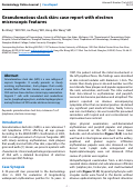 Cover page: Granulomatous slack skin: case report with electron microscopic features