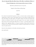 Cover page: Does the Squeaky Wheel Get More Grease? The Direct and Indirect Effects of Citizen Participation on Environmental Governance in China