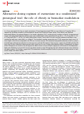 Cover page: Alternative dosing regimen of exemestane in a randomized presurgical trial: the role of obesity in biomarker modulation.