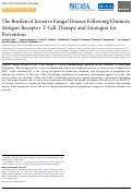 Cover page: The Burden of Invasive Fungal Disease Following Chimeric Antigen Receptor T-Cell Therapy and Strategies for Prevention.