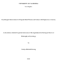 Cover page: Psychological Interventions for Pregnant Black Women and Latinas with Depression or Anxiety