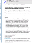 Cover page: Time-varying dynamic network model for dynamic resting state functional connectivity in fMRI and MEG imaging