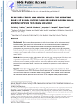 Cover page: Perceived stress and mental health: The mediating roles of social support and resilience among black women exposed to sexual violence