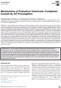 Cover page: Mechanisms of Premature Ventricular Complexes Caused by QT Prolongation