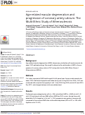 Cover page: Age-related macular degeneration and progression of coronary artery calcium: The Multi-Ethnic Study of Atherosclerosis