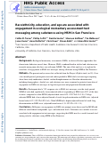 Cover page: Race/ethnicity, education, and age are associated with engagement in ecological momentary assessment text messaging among substance-using MSM in San Francisco.