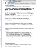 Cover page: Psychometric Assessment of a Homophobia Management Scale Among Cisgender Sexual Minority Men in Midlife and Older Adulthood.