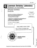 Cover page: A MULTI-TRACER TECHNIQUE FOR STUDYING RATES OF VENTILATION, AIR DISTRIBUTION PATTERNS, AND AIR EXCHANGE EFFICIENCIES