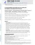 Cover page: A manual multiplex immunofluorescence method for investigating neurodegenerative diseases