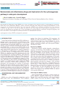 Cover page: Nonsteroidal anti-inflammatory drugs and implications for the cyclooxygenase pathway in embryonic development