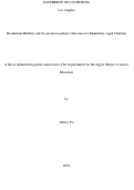 Cover page: Residential Mobility and Social and Academic Outcomes for Elementary-Aged Children