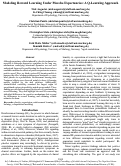 Cover page: Modeling Reward Learning Under Placebo Expectancies: A Q-Learning Approach