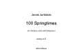 Cover page: 100 Springtimes