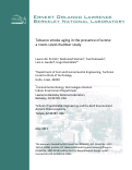 Cover page: Tobacco smoke aging in the presence of ozone: a room sized chamber study