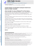 Cover page: Caregiver Opinion of In-Hospital Screening for&nbsp;Unmet Social Needs by Pediatric Residents