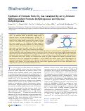 Cover page: Synthesis of Formate from CO2 Gas Catalyzed by an O2‑Tolerant NAD-Dependent Formate Dehydrogenase and Glucose Dehydrogenase