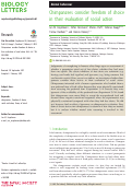 Cover page: Chimpanzees consider freedom of choice in their evaluation of social action