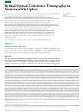 Cover page: Retinal Optical Coherence Tomography in Neuromyelitis Optica.