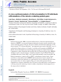 Cover page: A cross-sectional analysis of clinical evaluation in 35 individuals with mutations of the valosin-containing protein gene.