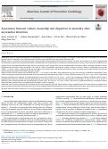 Cover page: Association between vehicle ownership and disparities in mortality after myocardial infarction.