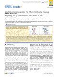 Cover page: Amyloid β‑Protein Assembly: The Effect of Molecular Tweezers CLR01 and CLR03