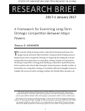 Cover page: A Framework for Examining Long-Term Strategic Competition Between Major Powers