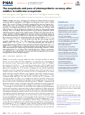 Cover page: The magnitude and pace of photosynthetic recovery after wildfire in California ecosystems