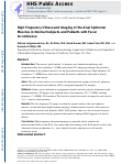 Cover page: High‐frequency ultrasound imaging of the anal sphincter muscles in normal subjects and patients with fecal incontinence