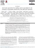 Cover page: An 8‐week, open‐label, dose‐finding study of nimodipine for the treatment of progranulin insufficiency from GRN gene mutations