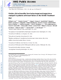 Cover page: Similar clinical benefits from below‐target and target dose enalapril in patients with heart failure in the SOLVD Treatment trial