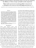 Cover page: Minority-group incubators and majority-group reservoirs for promoting the diffusion of climate change and public health adaptations